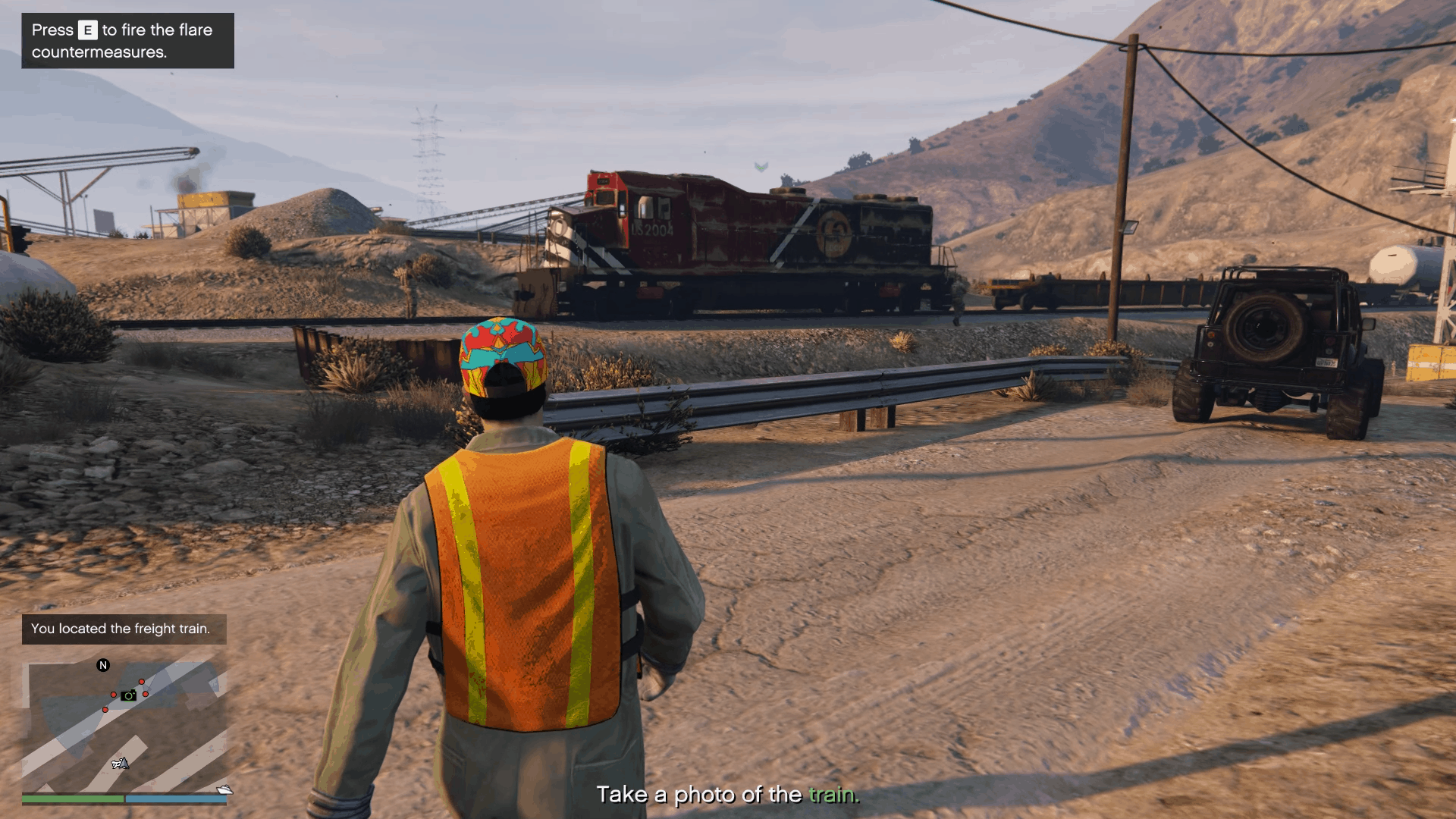 Freight train located
