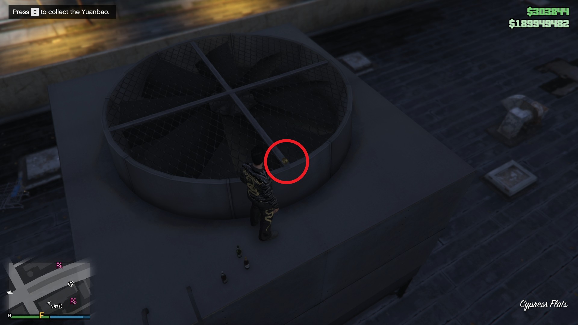 The Yuanbao on the roof of the Los Santos Car Meet at Cypress Flats
