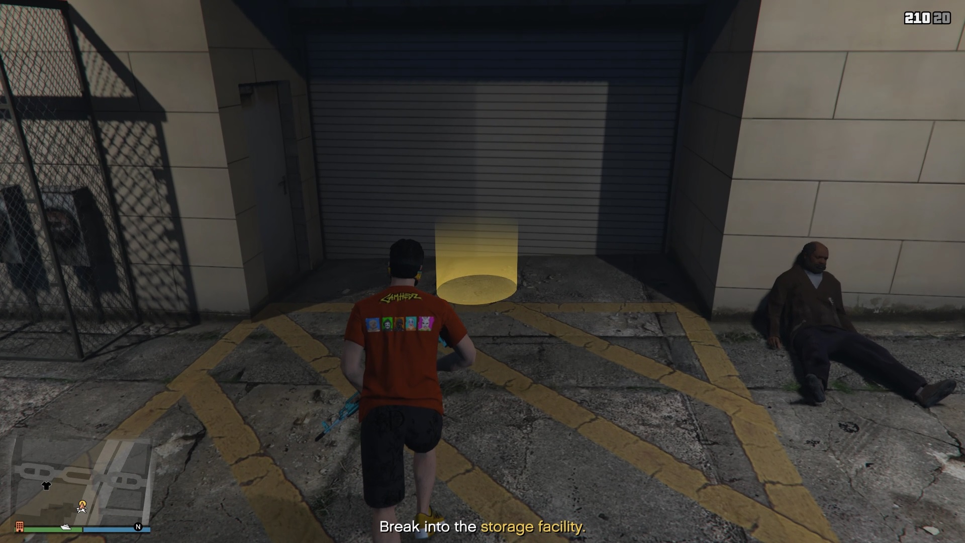 Storage facility entrance.