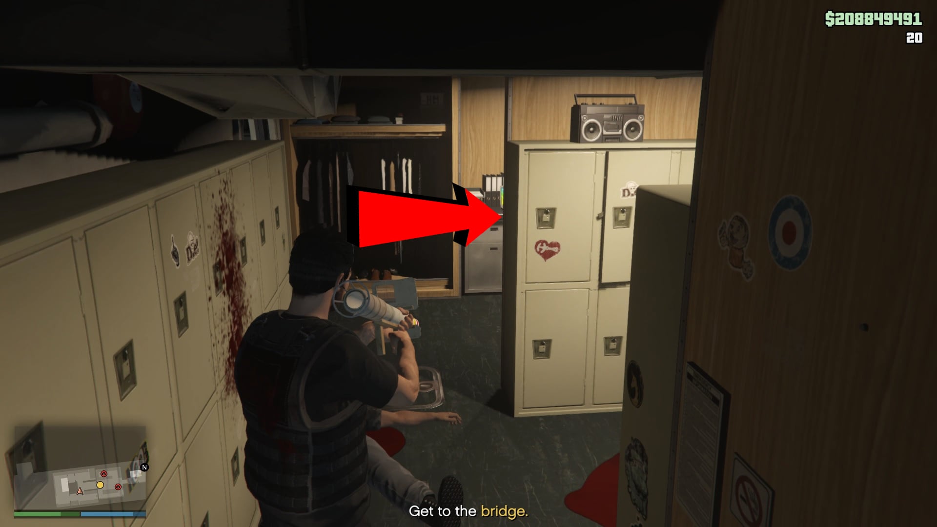 Turn right when coming from the mess hall for the third spawn location.