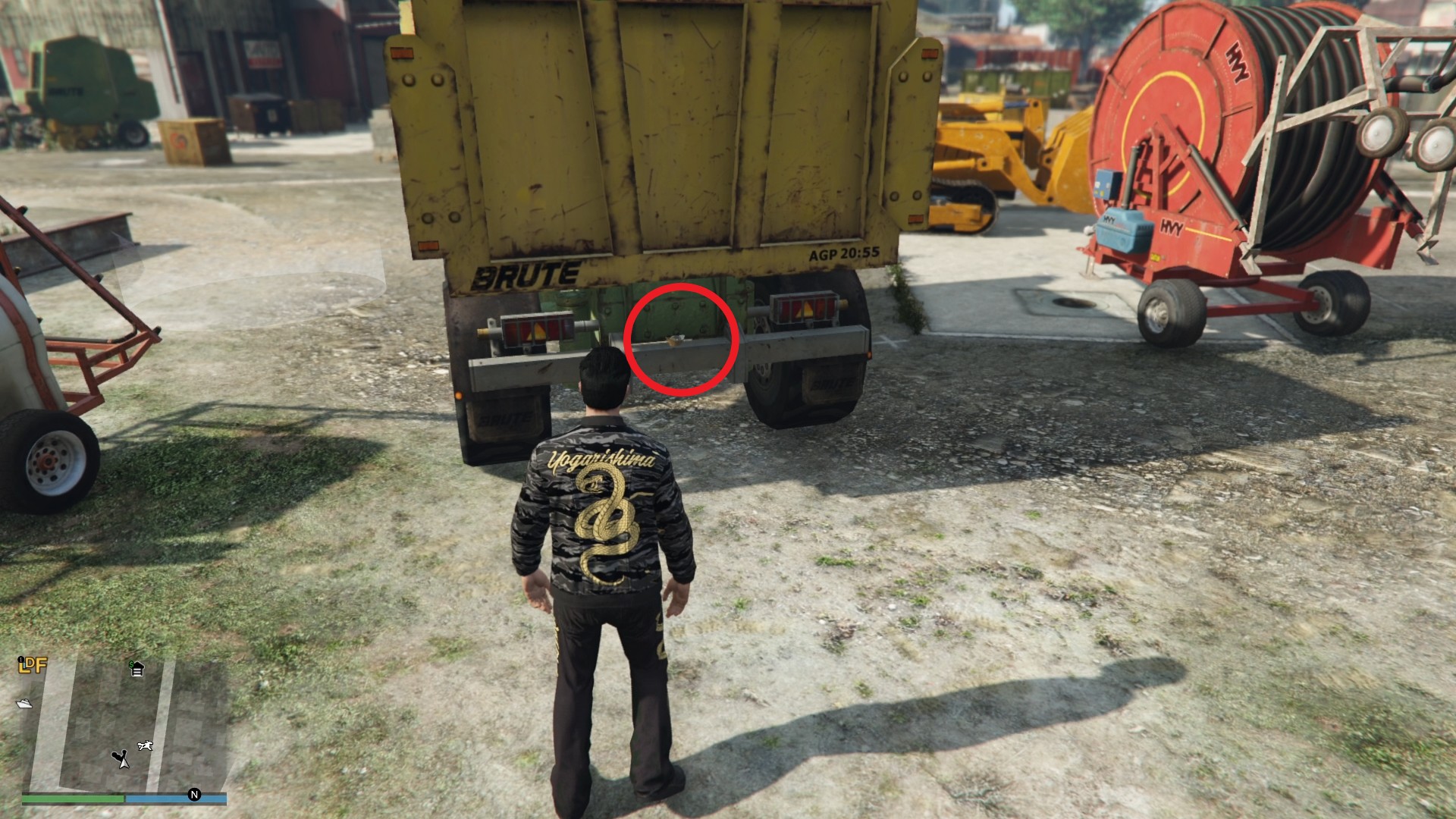 The Yuanbao is on the rear bumper of a Brute AGP 20:55 truck.