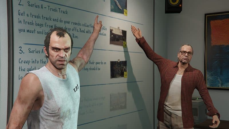 We wouldn't be surprised if Trevor Philips is somehow involved in Nervous Ron's latest business venture.