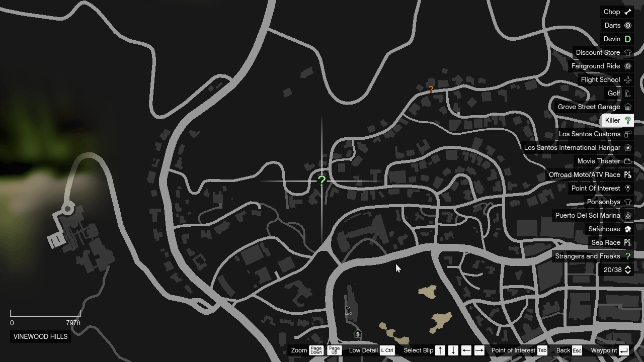 Peter Dreyfuss' house location in Vinewood Hills