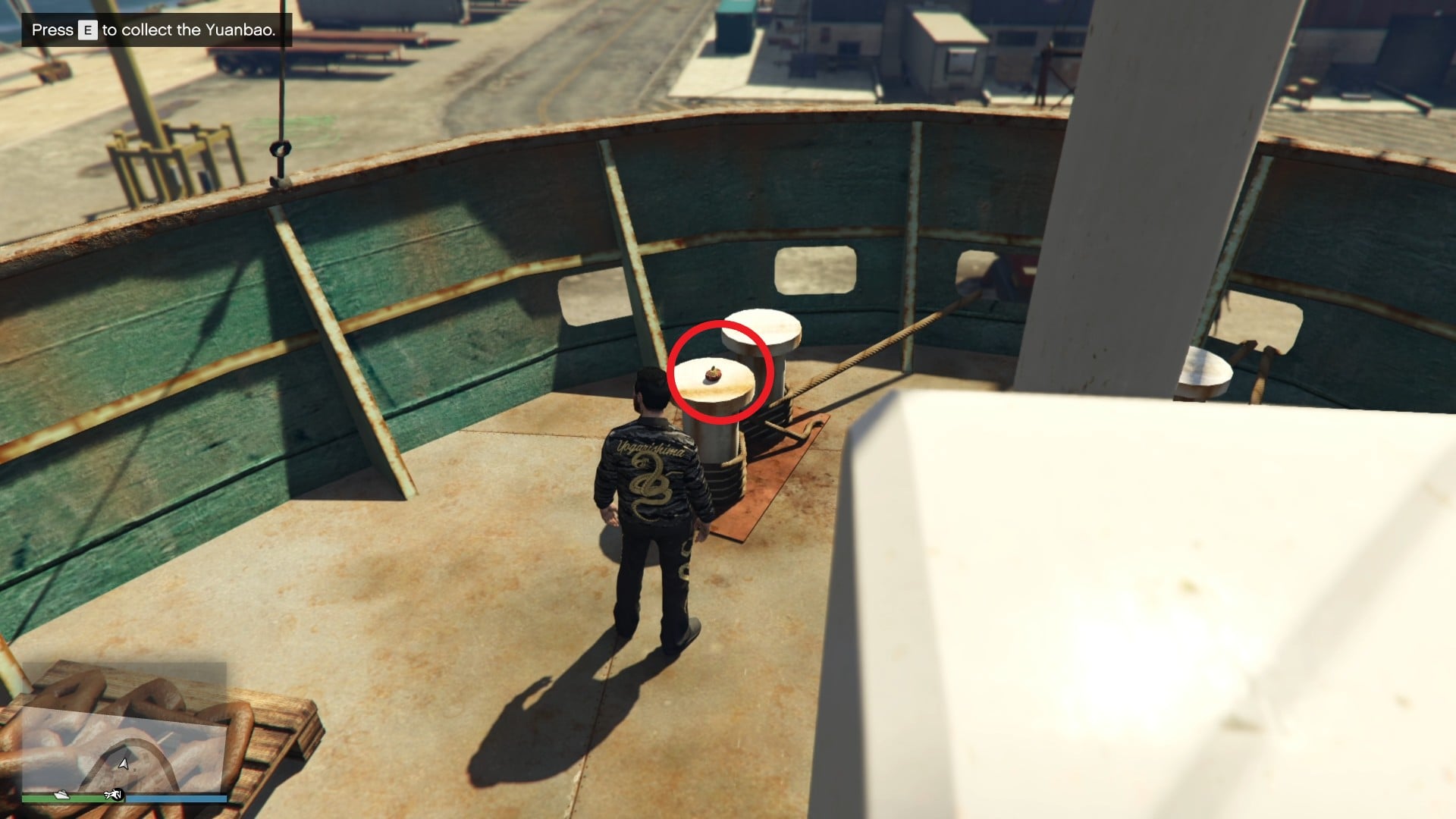 The Yuanbao on the bow of the Daisy Lee terminal