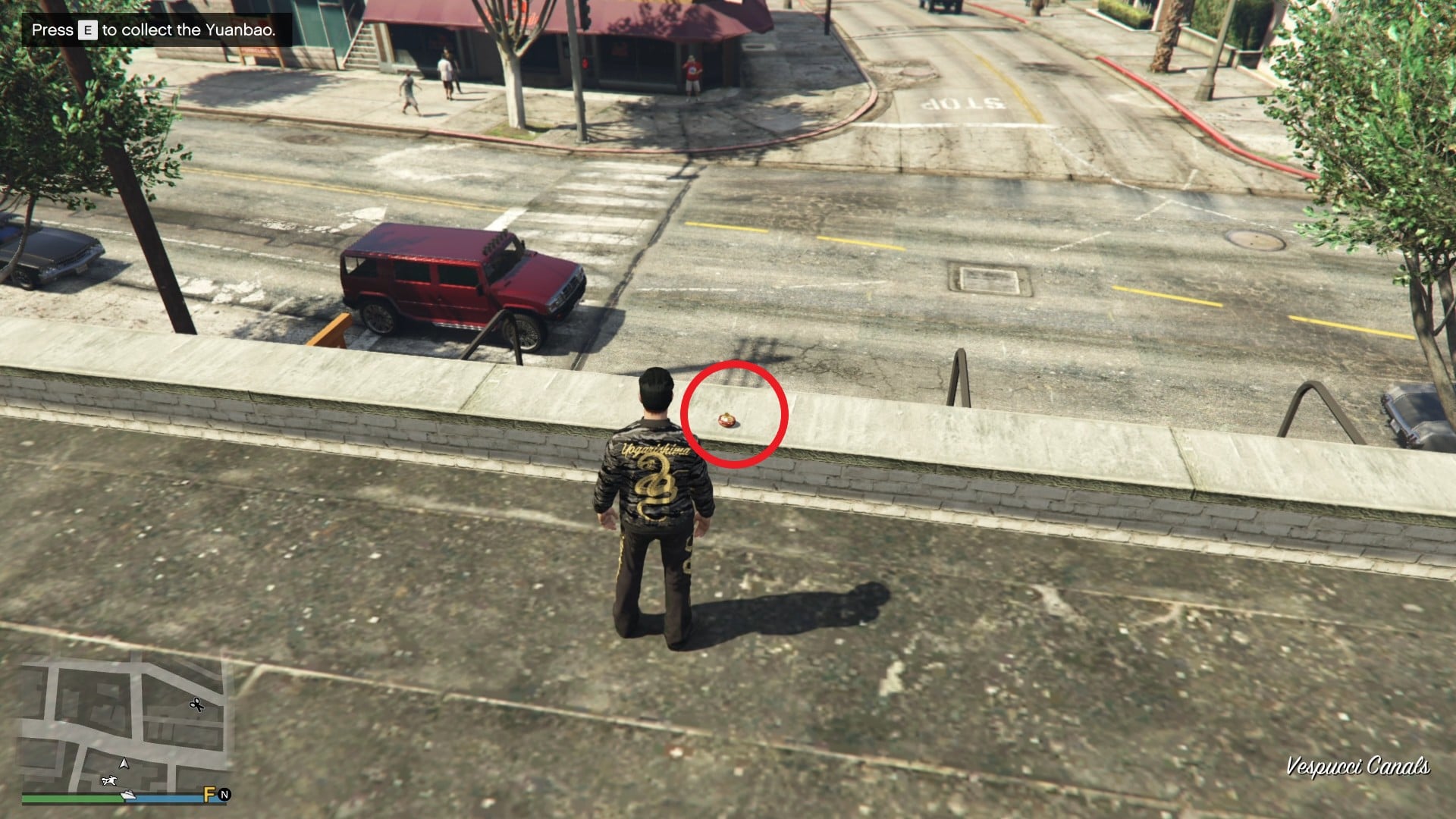 The Yuanbao is on the roof of Lettuce Be at Vespucci Canals.