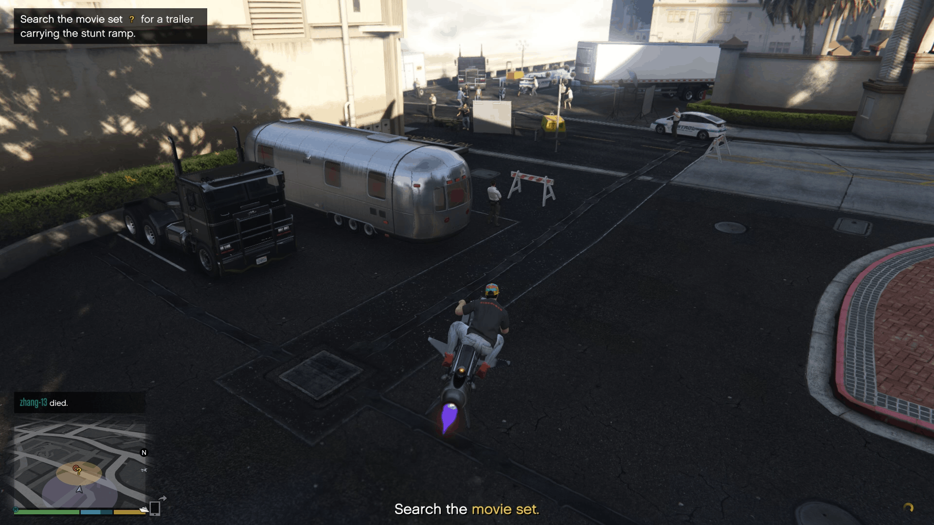 Movie set at Richards Majestic, one of two possible locations