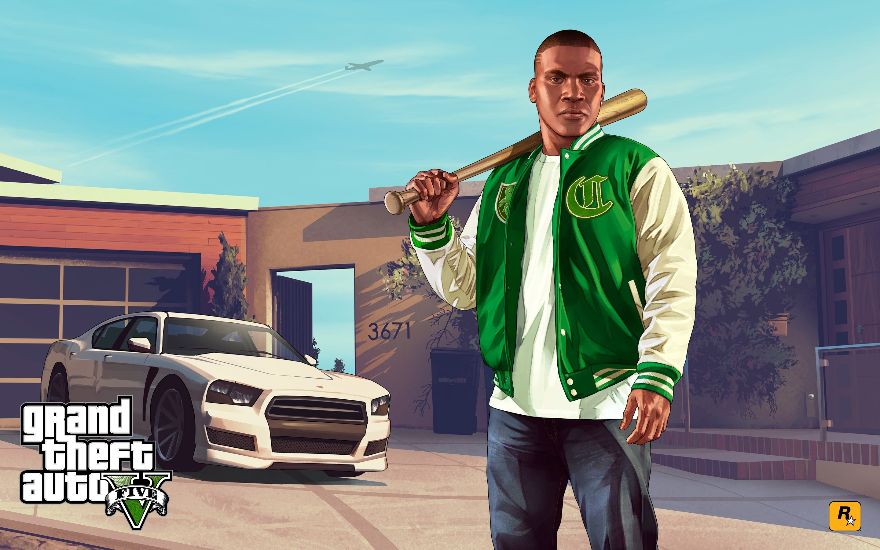 Official artwork of Franklin in Rockstar Games' staple art style.