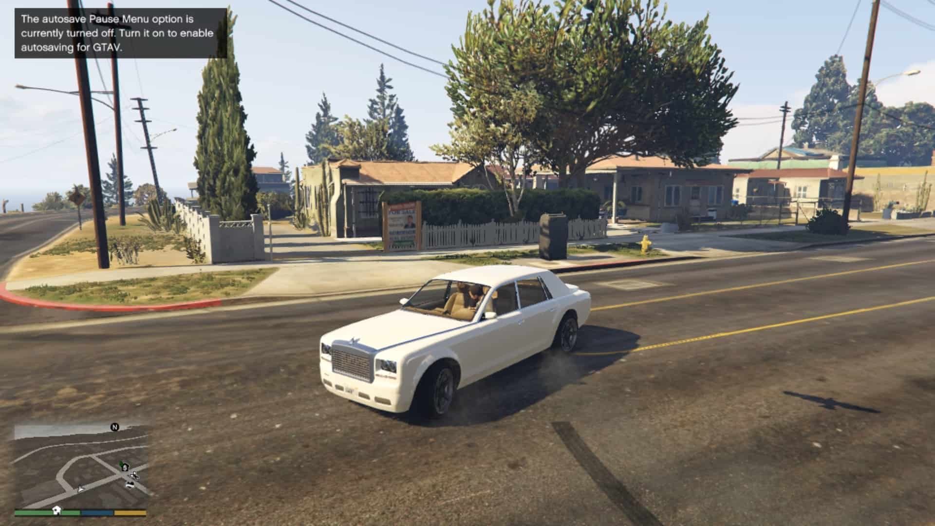 White Enus Super Diamond Luxury Vehicl