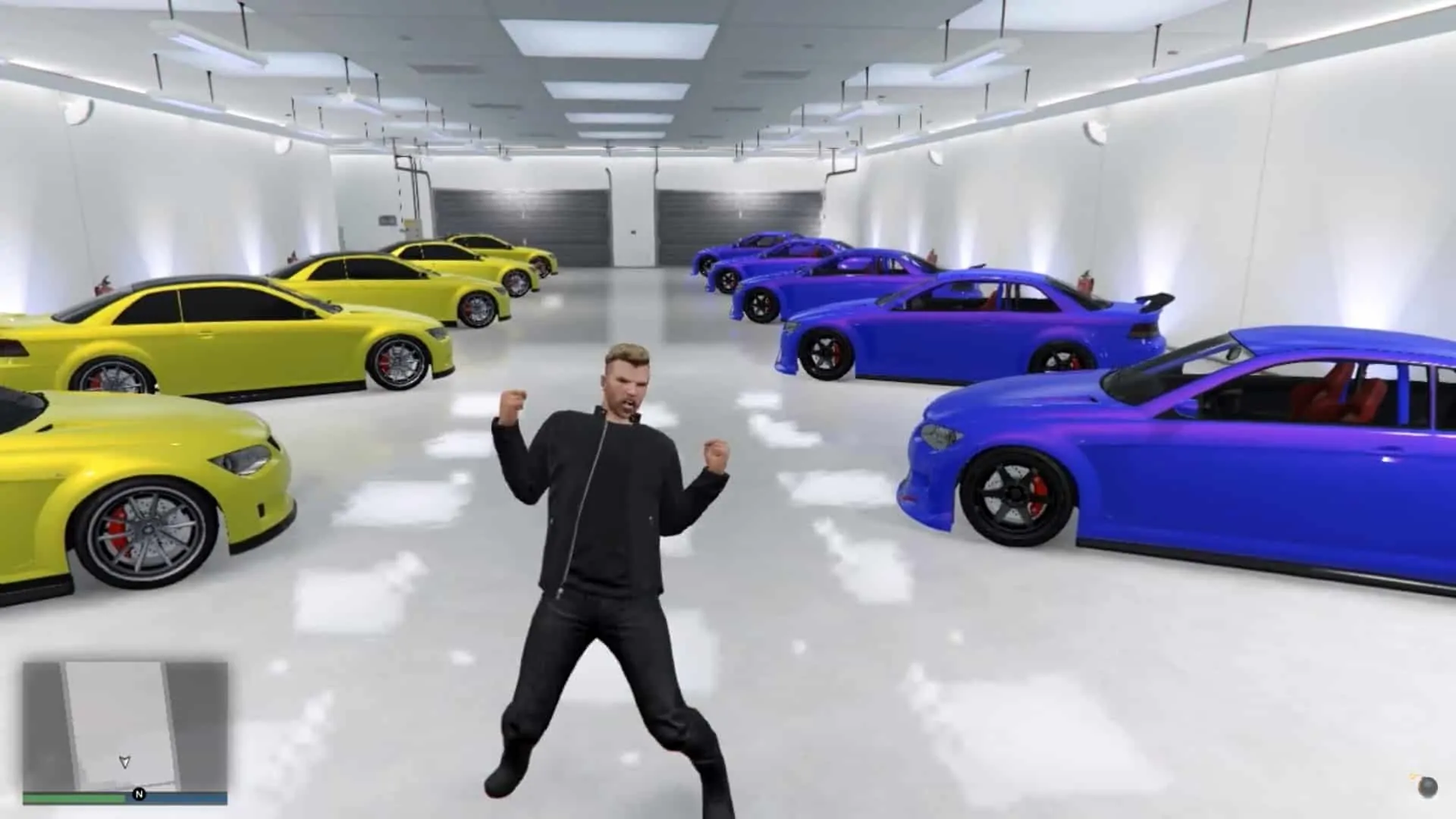 White 10 car garage a.k.a white room according to the fortune in GTA Online