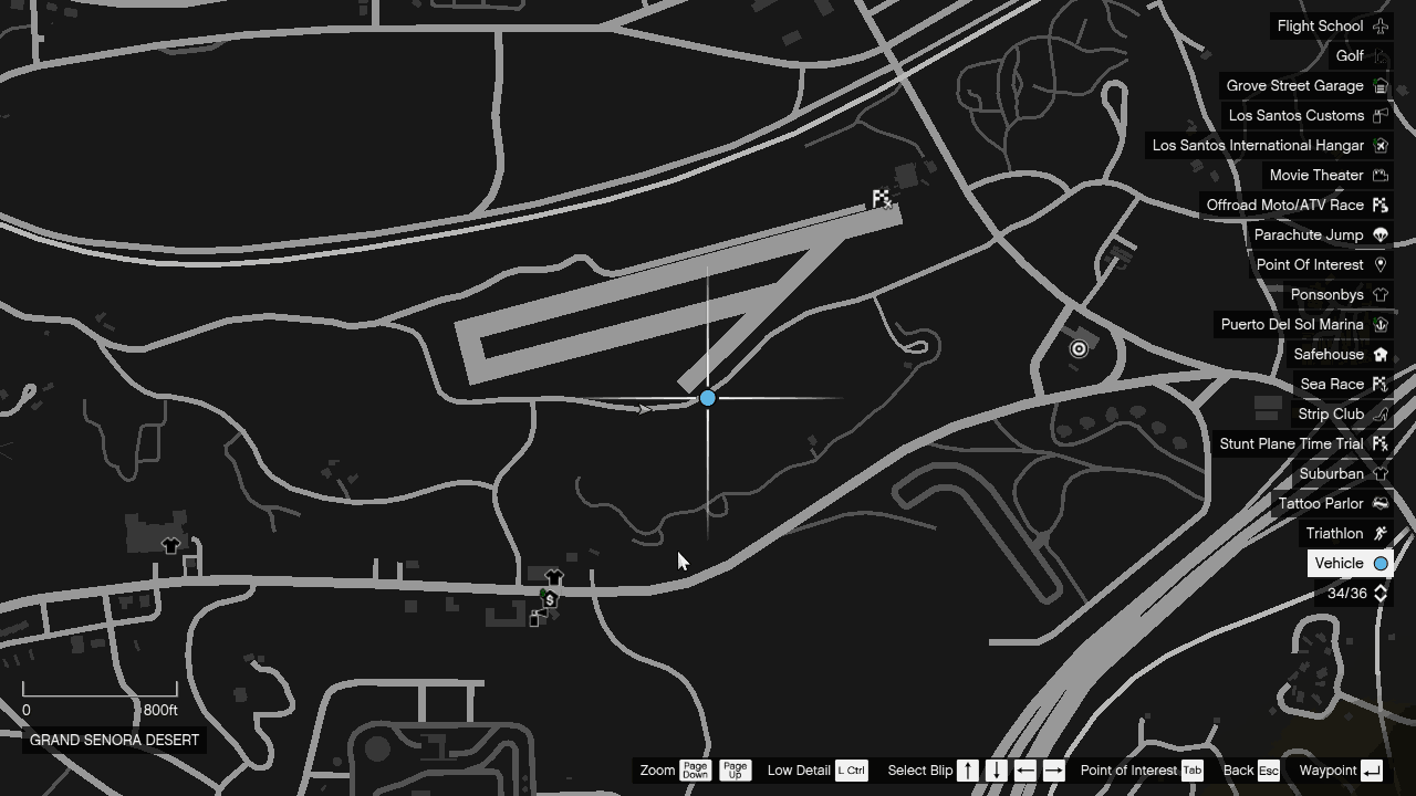 Located just beside the Sandy Shores Airstrip in a dirt road.