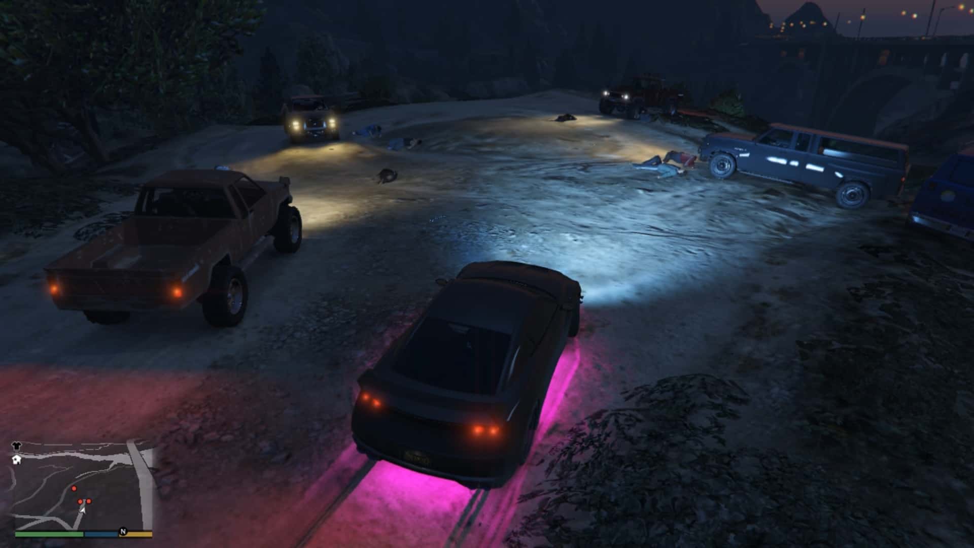 Scene of massacre as you arrive at the location