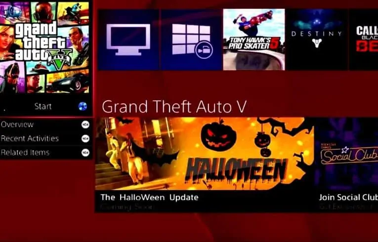 Fake Gta V Halloween Dlc Banner Pops Up On Ps4