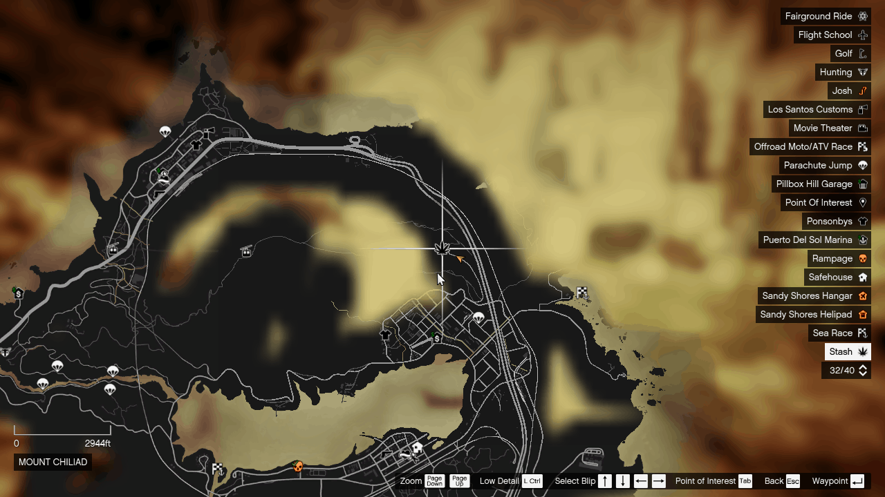 Weed Farm located at the end of the dirt road in the eastern area of Mount Chiliad by Grapeseed