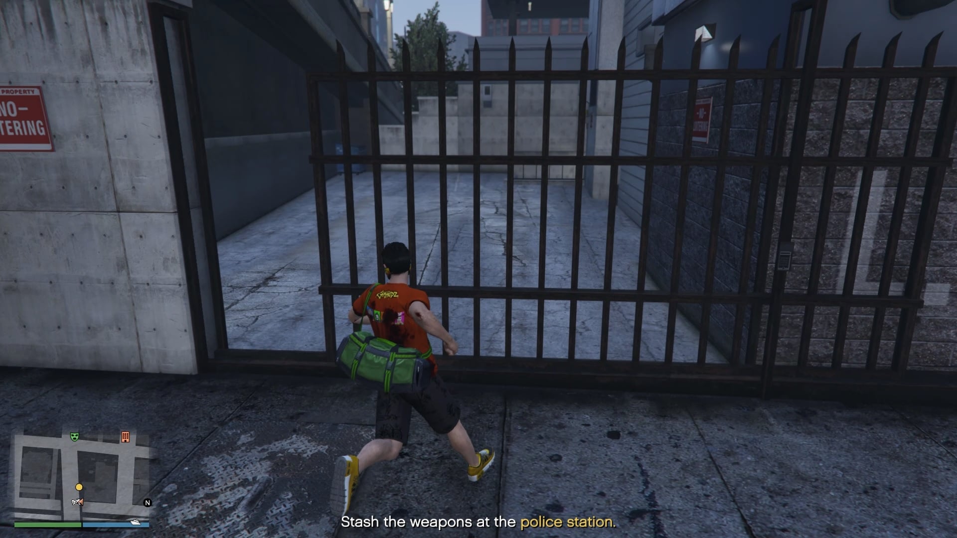 You're required to stash it under a dumpster next to the rear exit door.