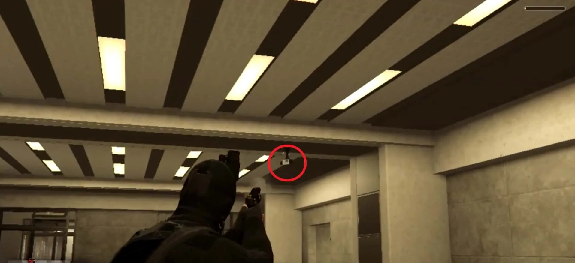 Taking out the camera to the right