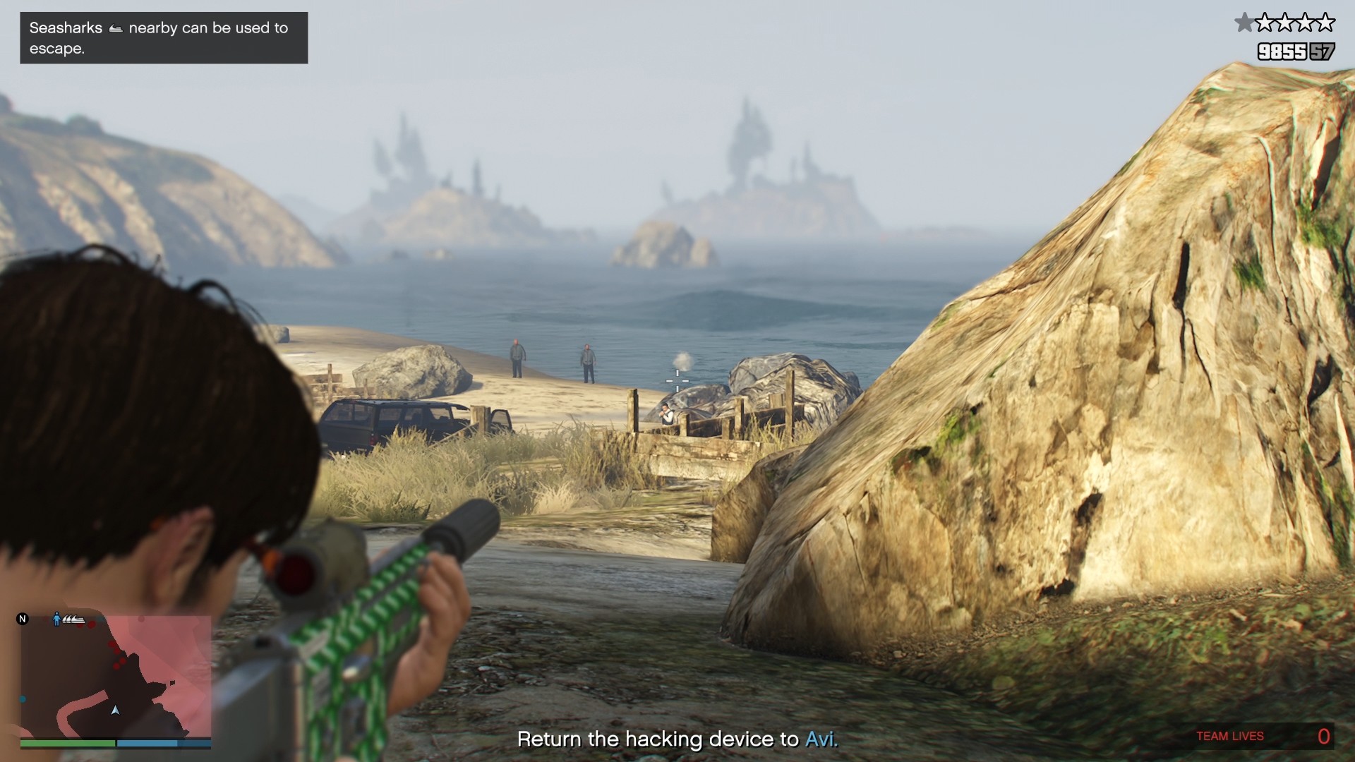 You can see all the agents much better from here. It makes taking headshots relatively easier.