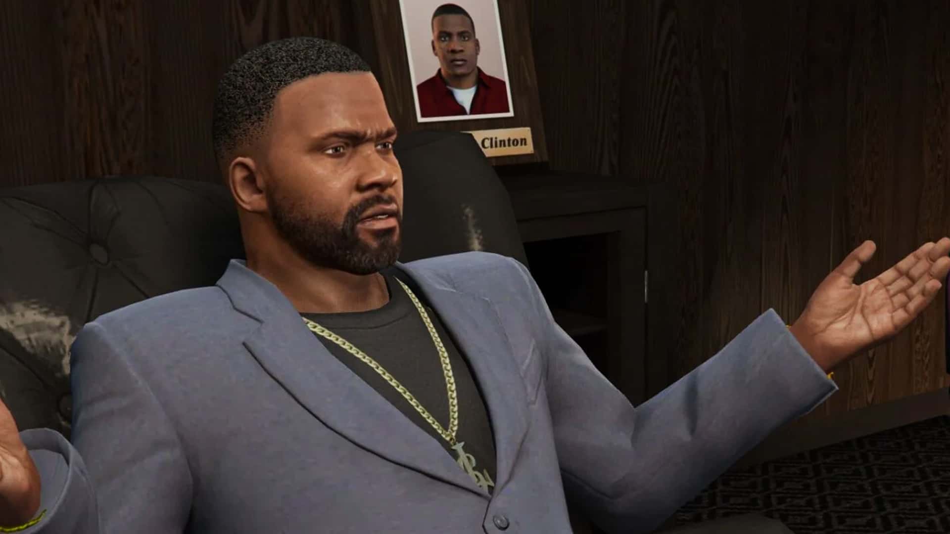 Franklin Clinton, as depicted in Grand Theft Auto V.