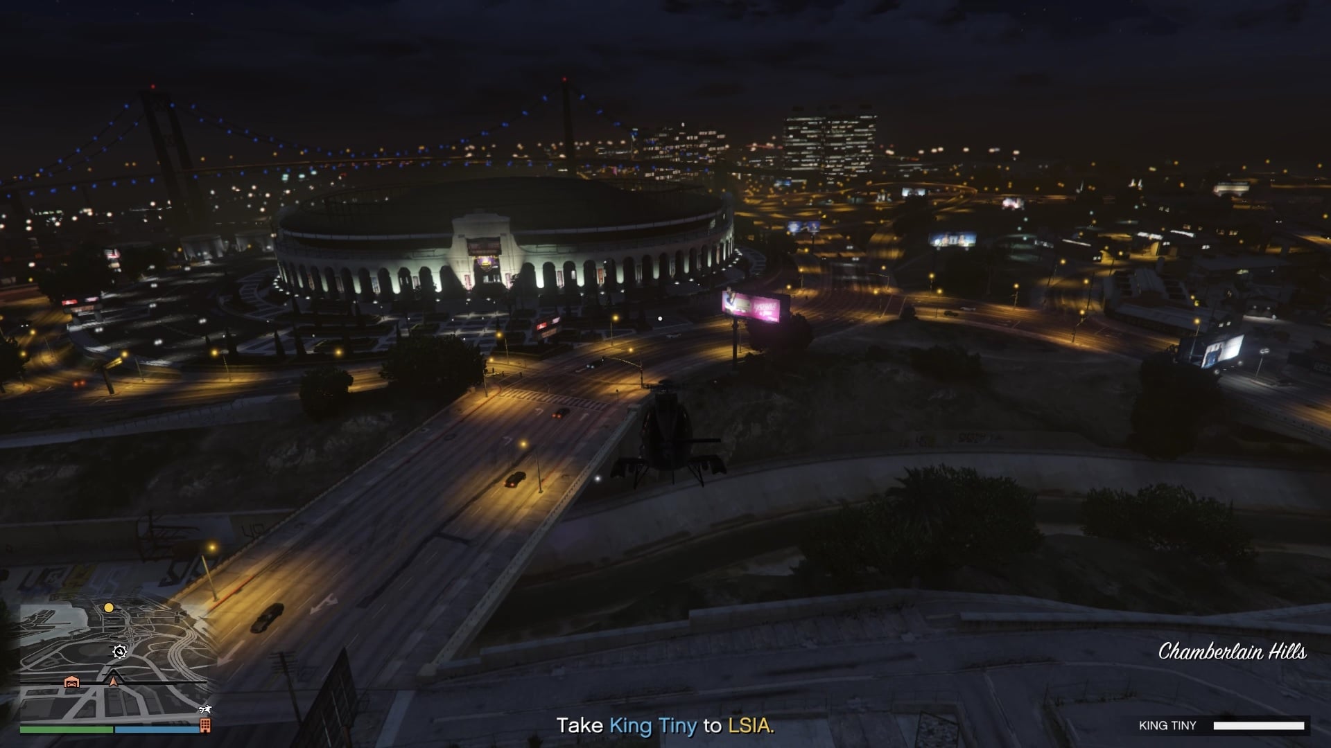 Flying King Tiny to LSIA.