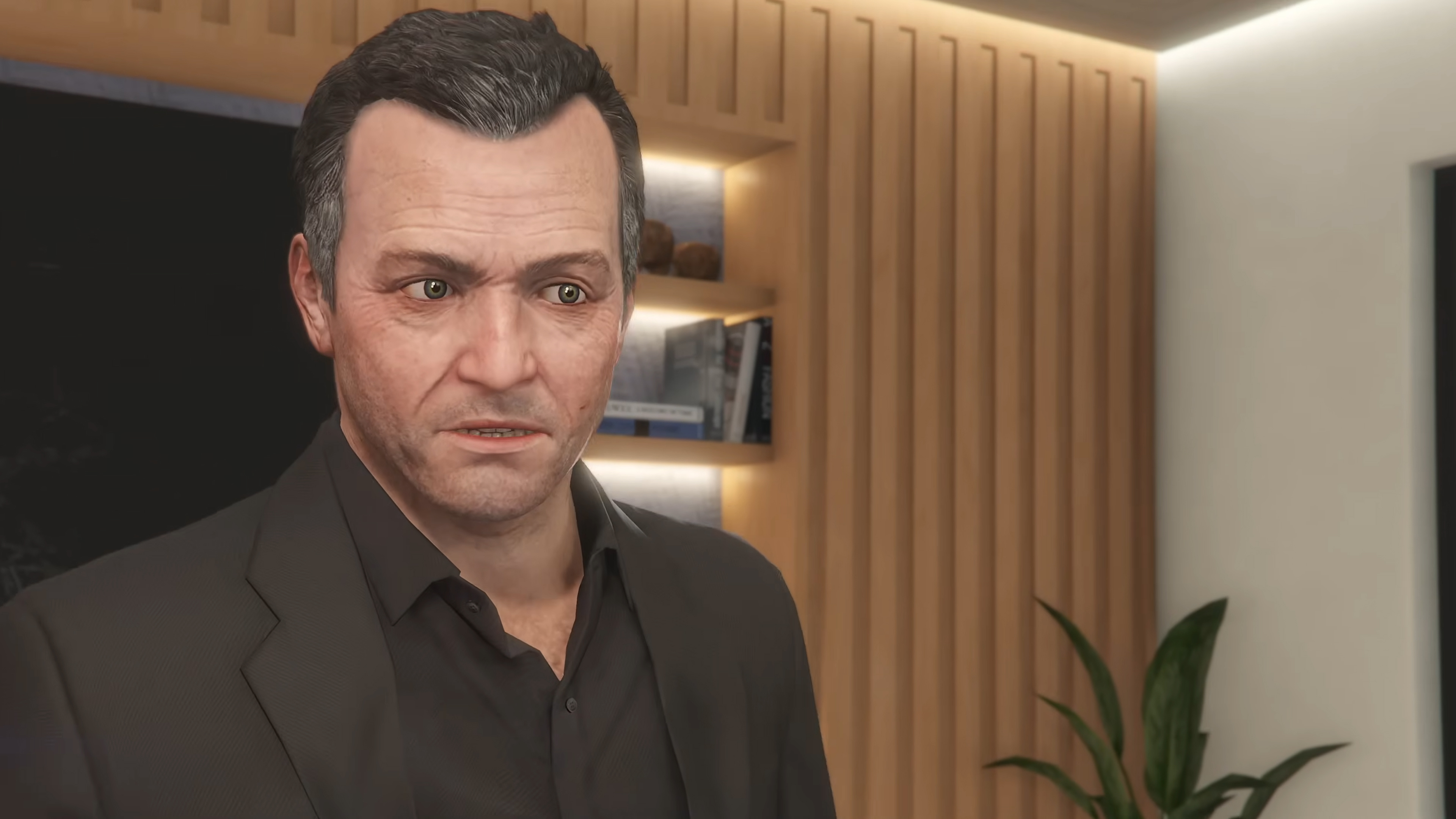 Older Michael, as seen in the official 'A Safehouse in the Hills' trailer.