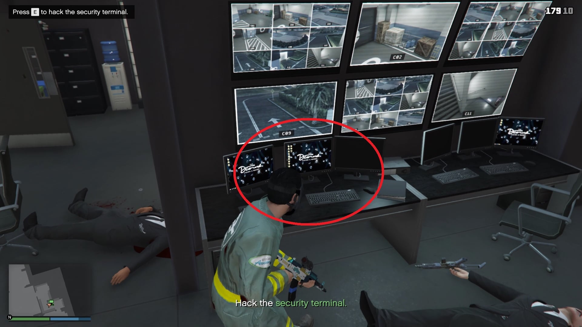 Security terminal you need to hack.