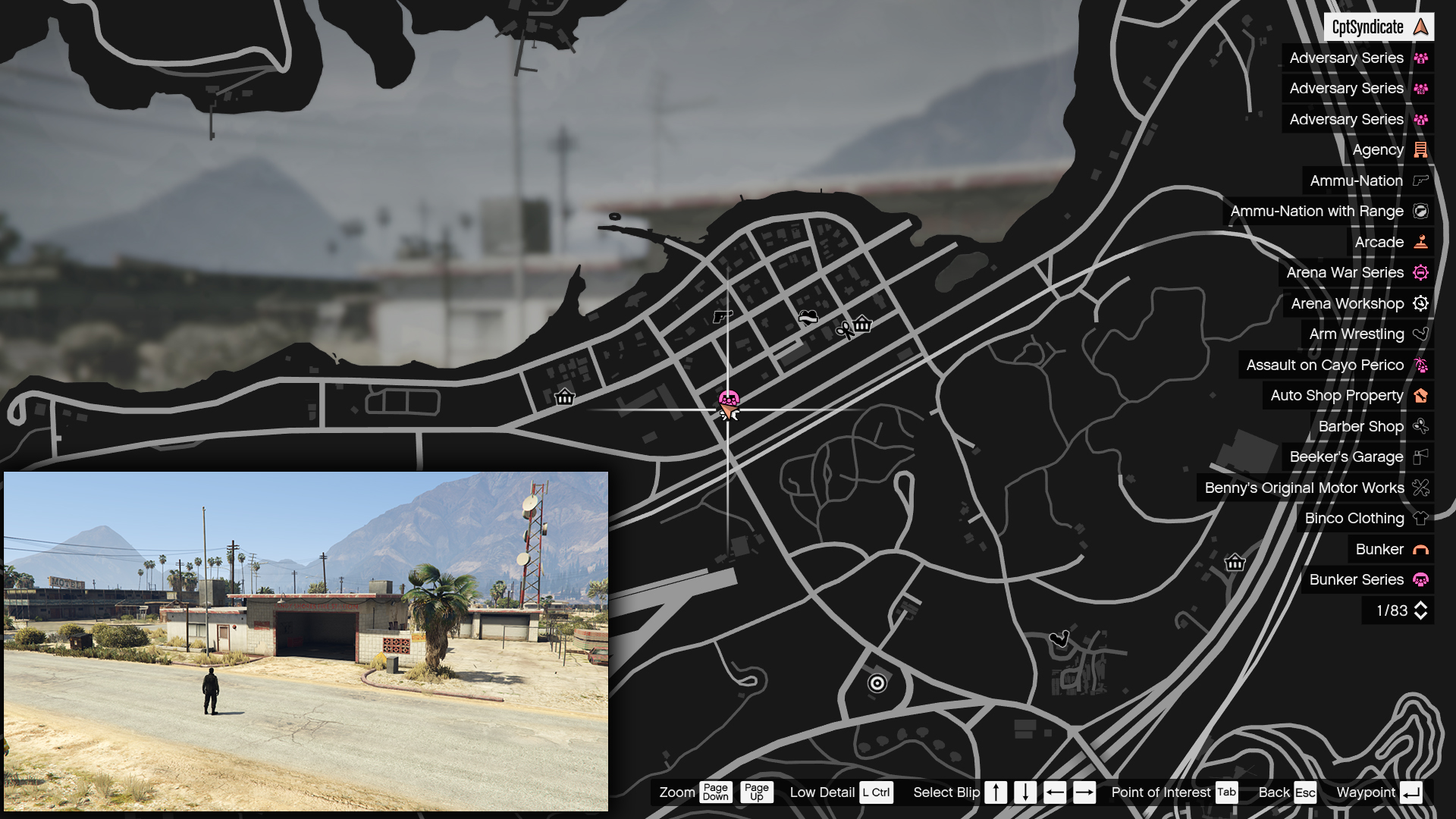 Sandy Shores Fire Station Location.