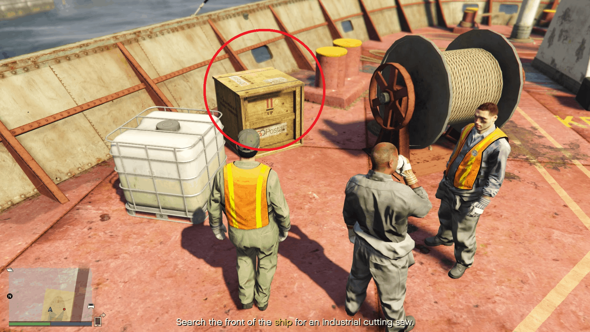 One of the possible spawn locations of the industrial cutting saw