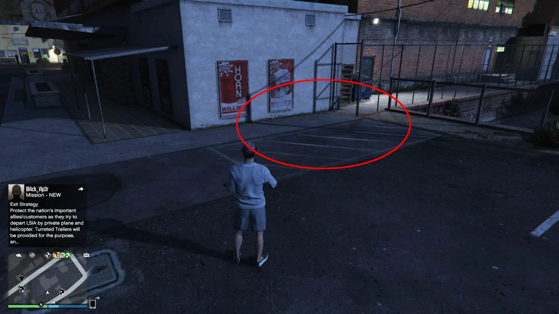 Prop 10's second location where the van can be next to the red poster