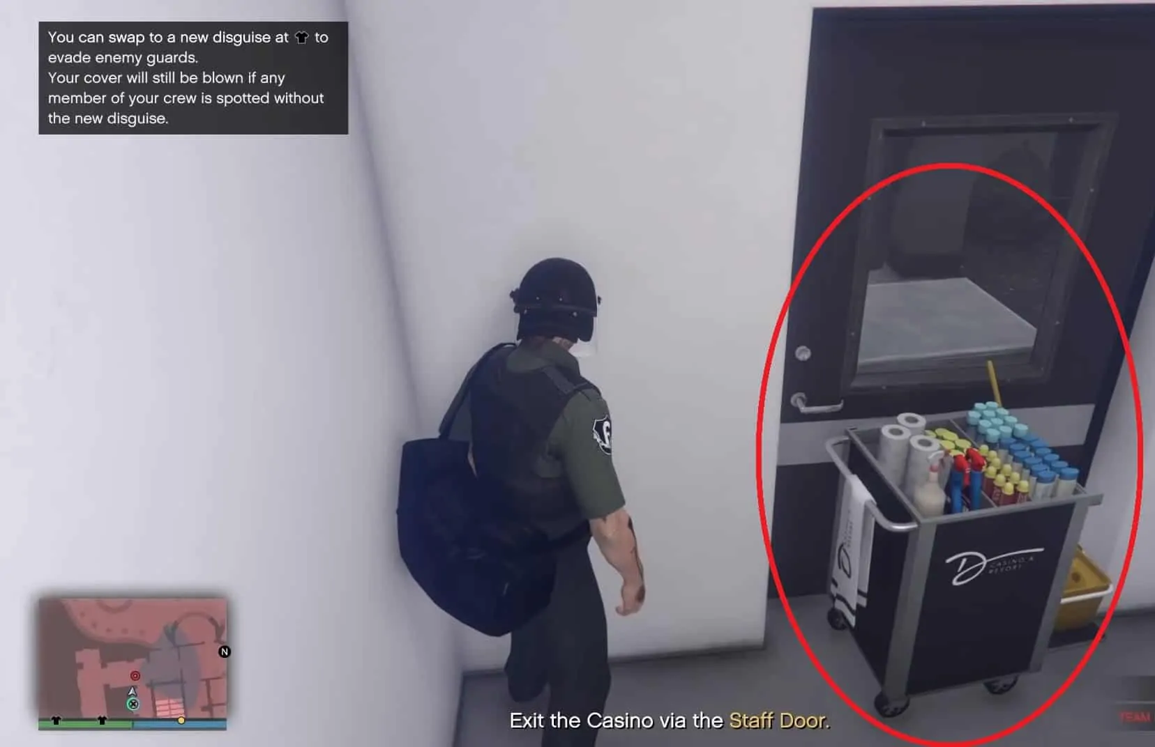 Blocked door after the change