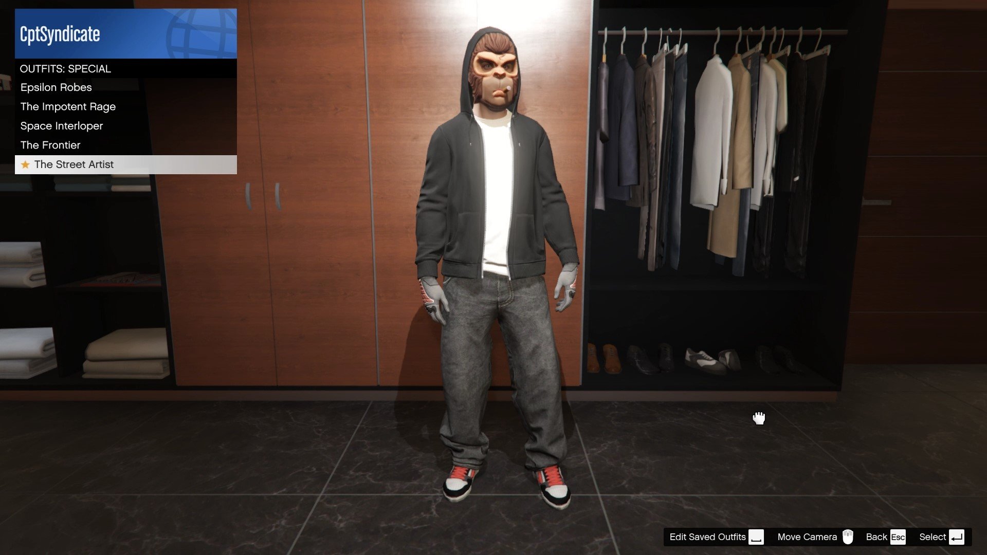 "The Street Artist" Space Monkey Outfit.