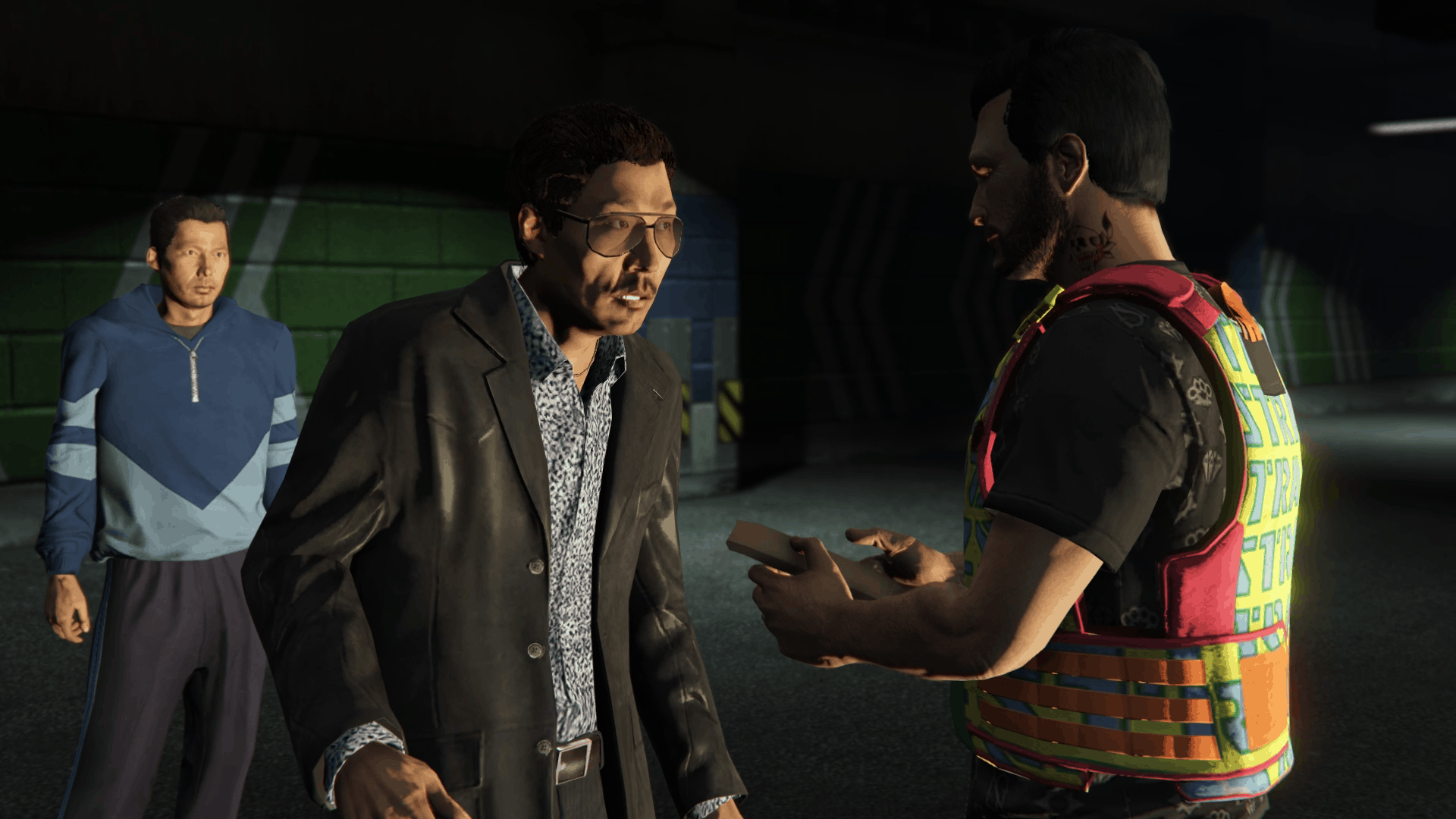 Delivering the plates to the client