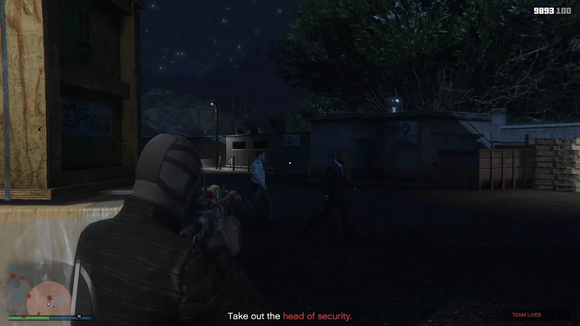 Head of security accompanied by a guard