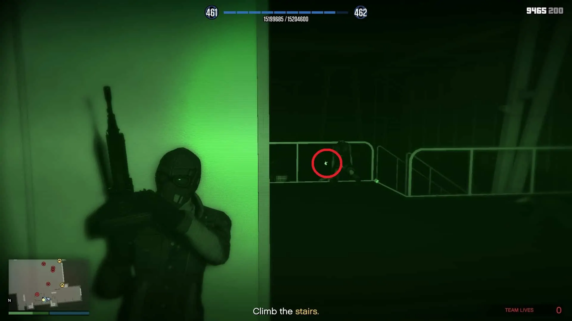 Muzzle flash out of a gun from the ground enemy gun