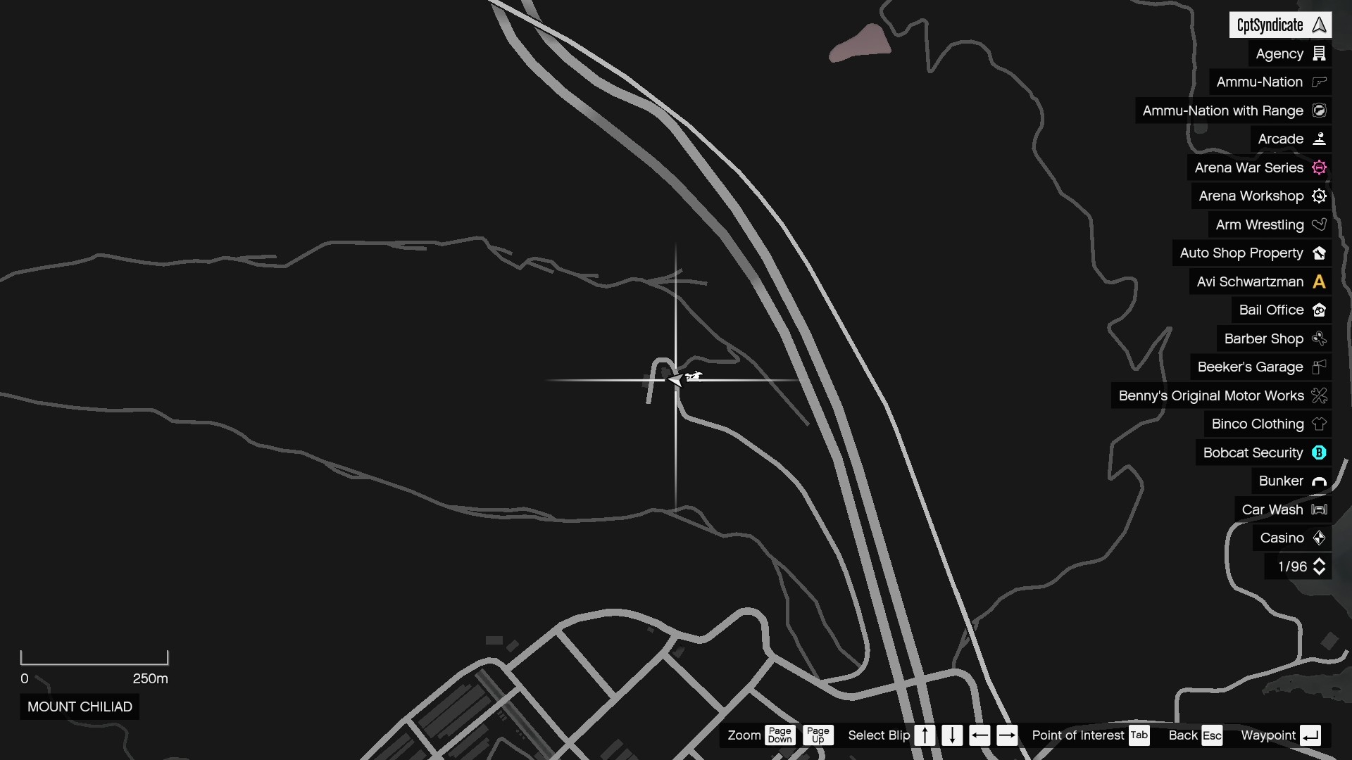 The map shows the location of the lucky clover hanging on a small windmill in a small village at the base of Mount Chiliad.