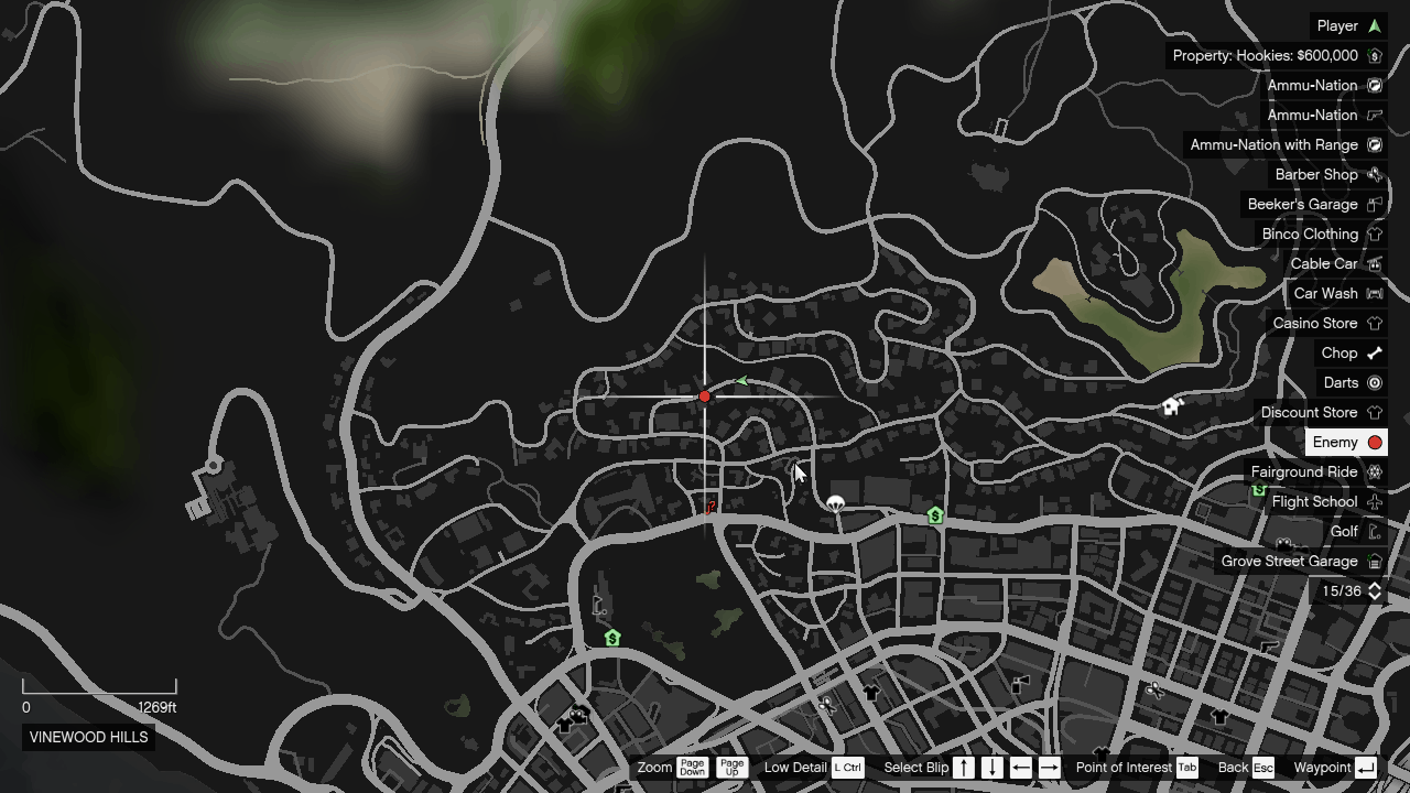 South Mo Milton Drive in Vinewood Hills where the event occurs