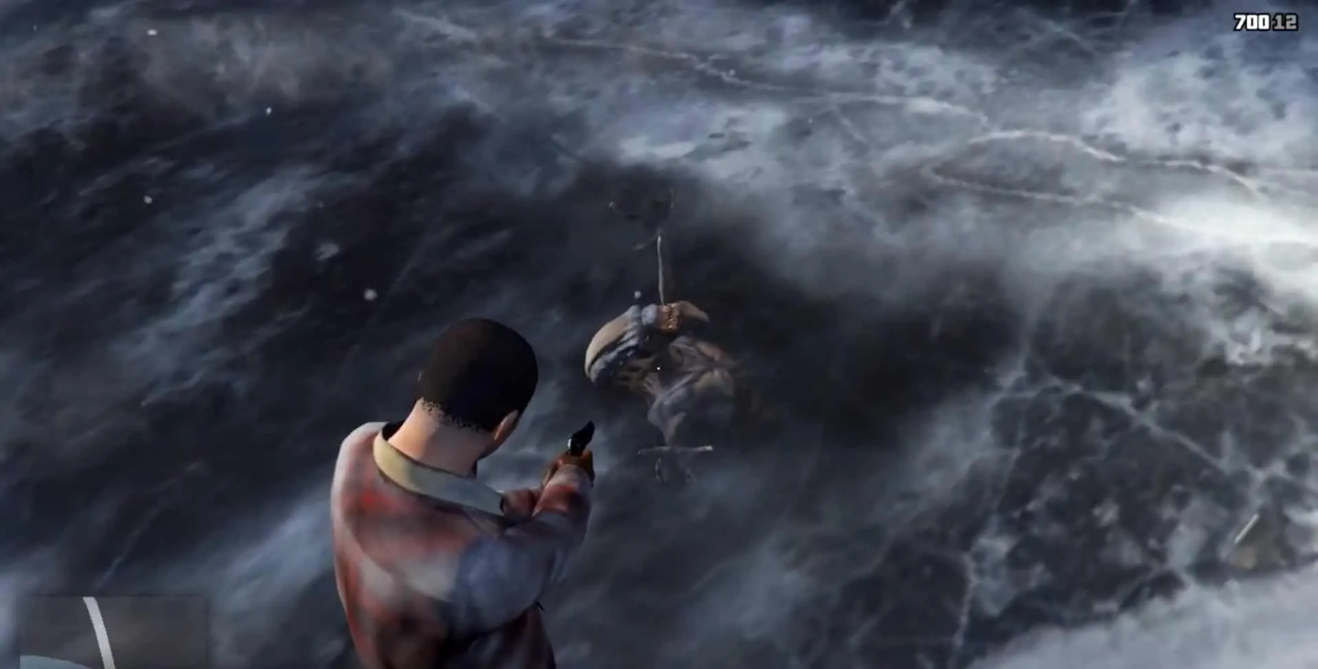 Frozen Alien found in the prologue of GTA 5 story mode
