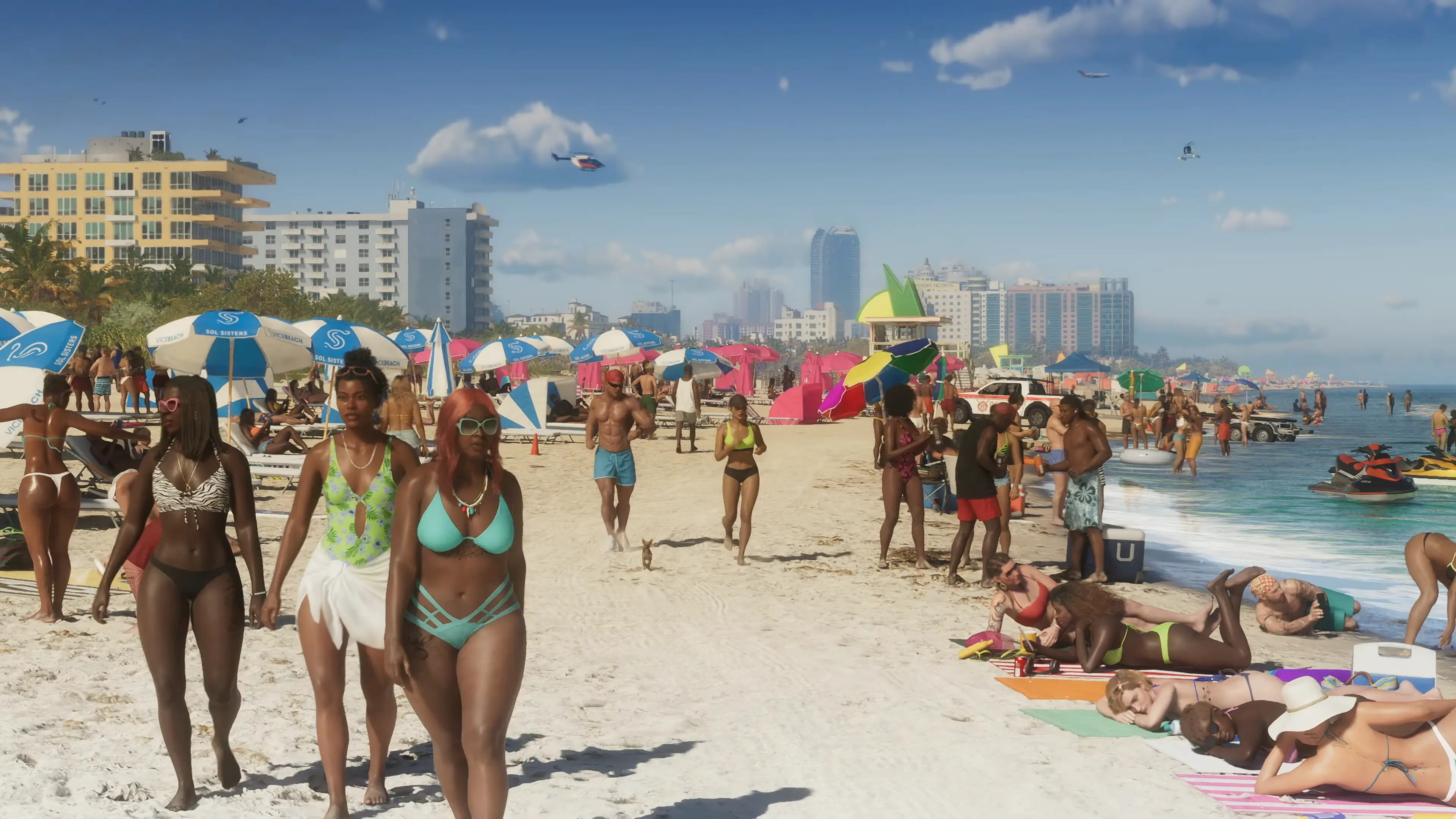 Vice Beach as seen in the first GTA 6 trailer.