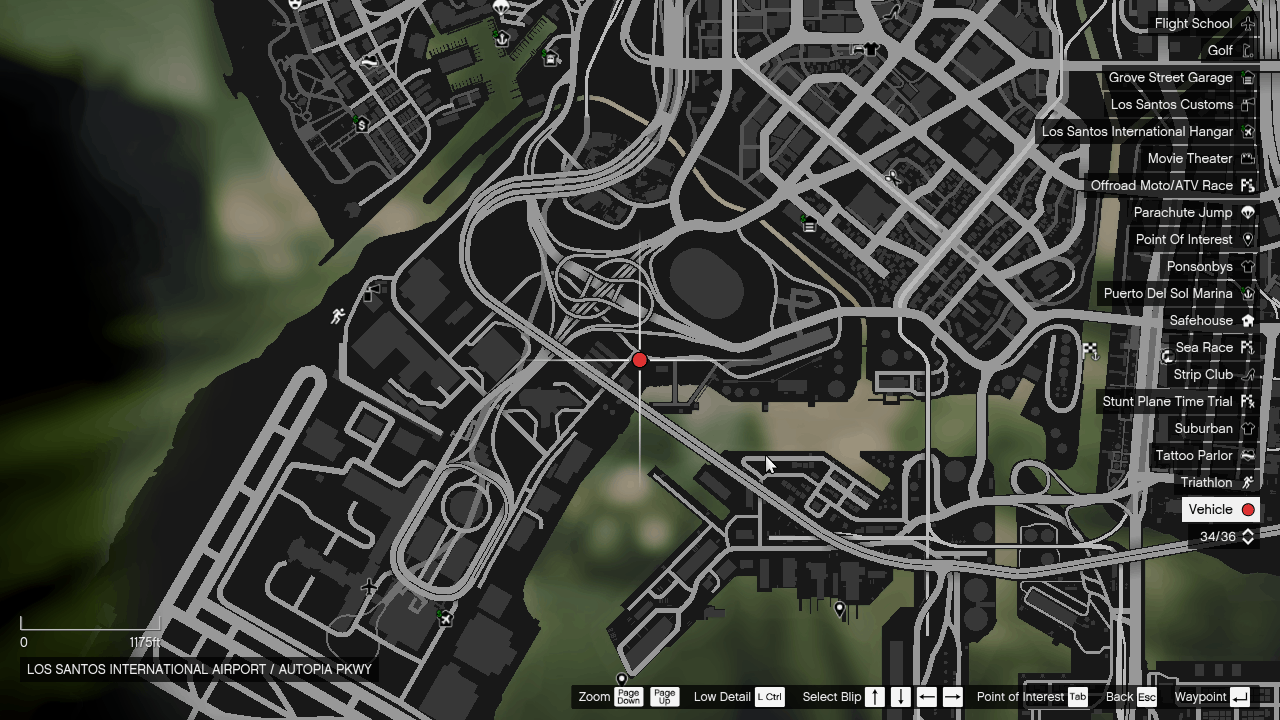 Just slightly by the LS International Airport on Autopia Parkway