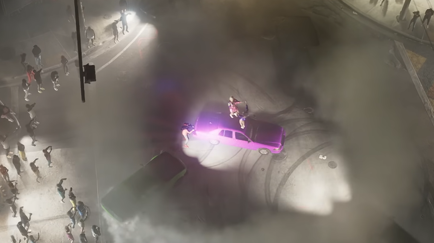 The Vapid Stanier as seen in the first Grand Theft Auto VI trailer.