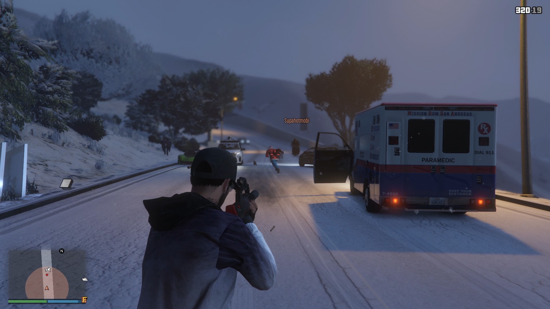 Use a strong rifle and make sure you're in an open area for easier shooting.