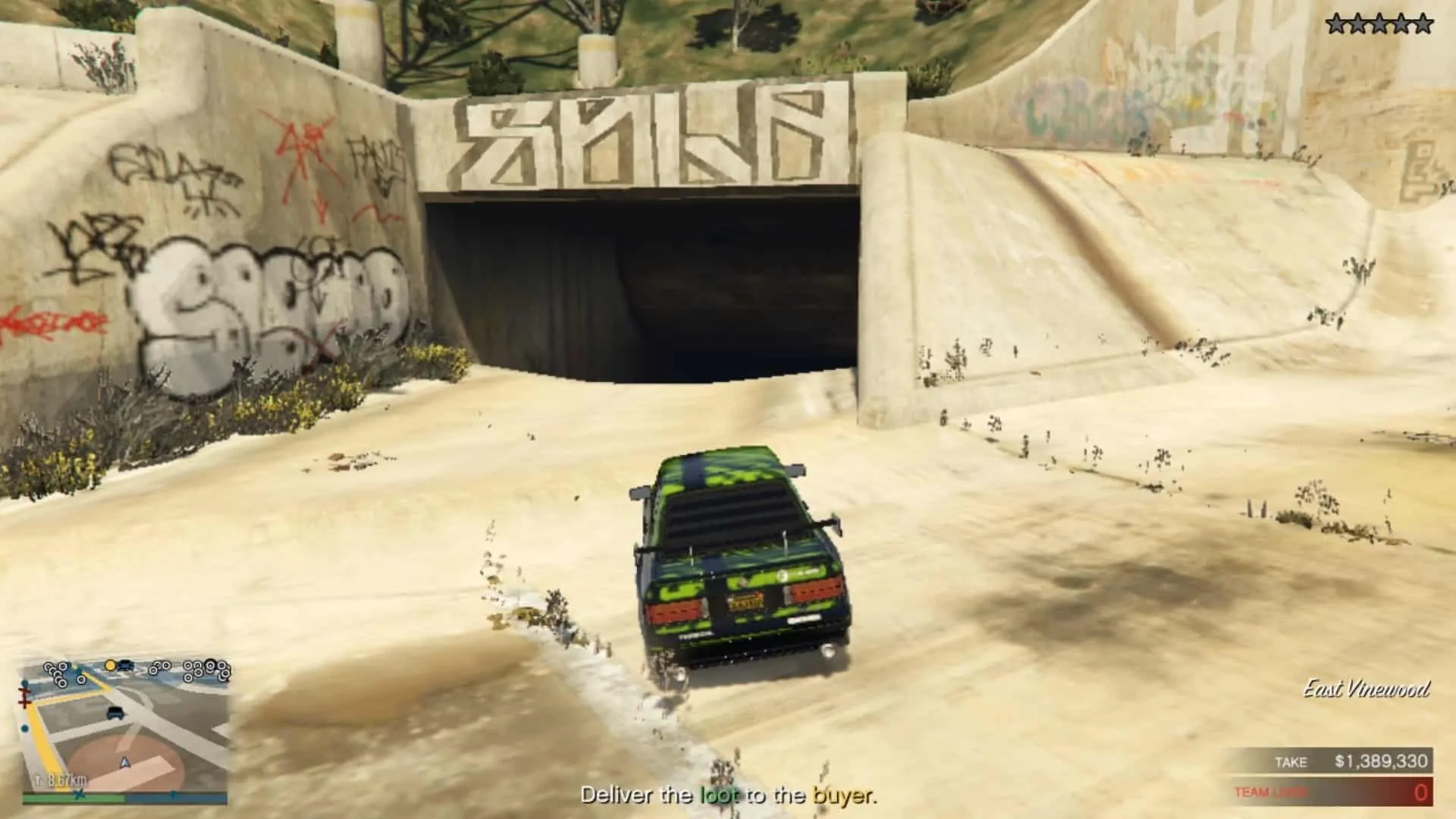 Sewer tunnel entrance