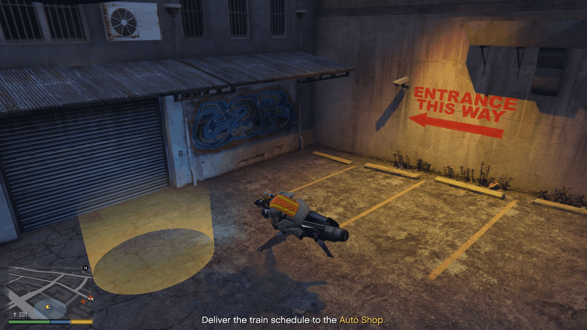 Delivering the train schedule to the Auto Shop