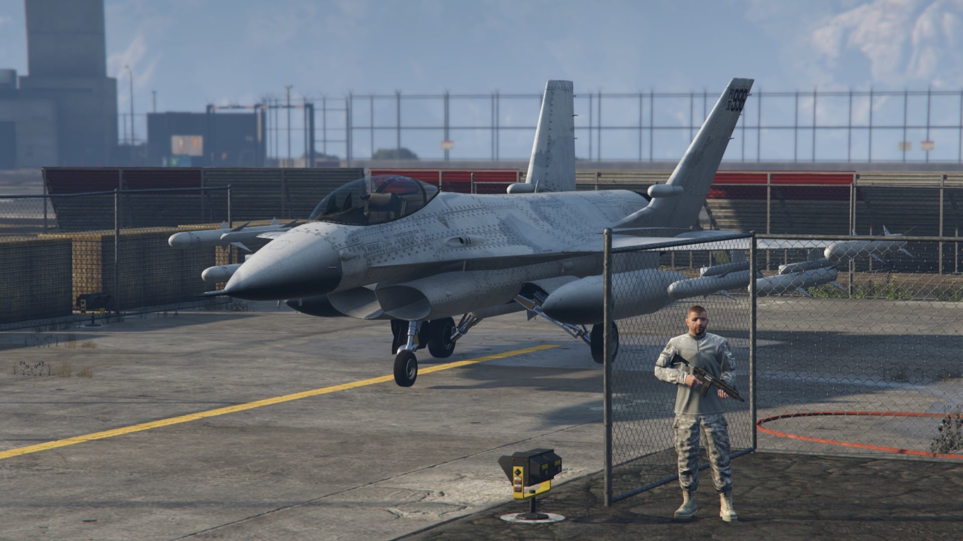 P-996 LAZER fighter jet.