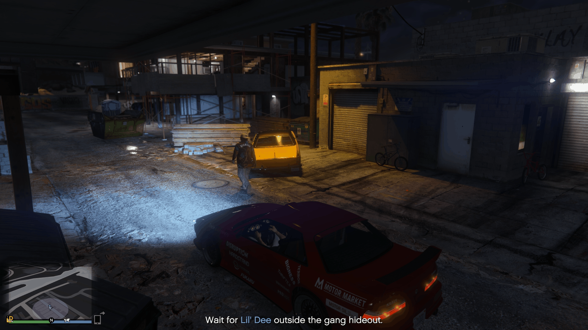 Lil Dee going inside the gang hideout