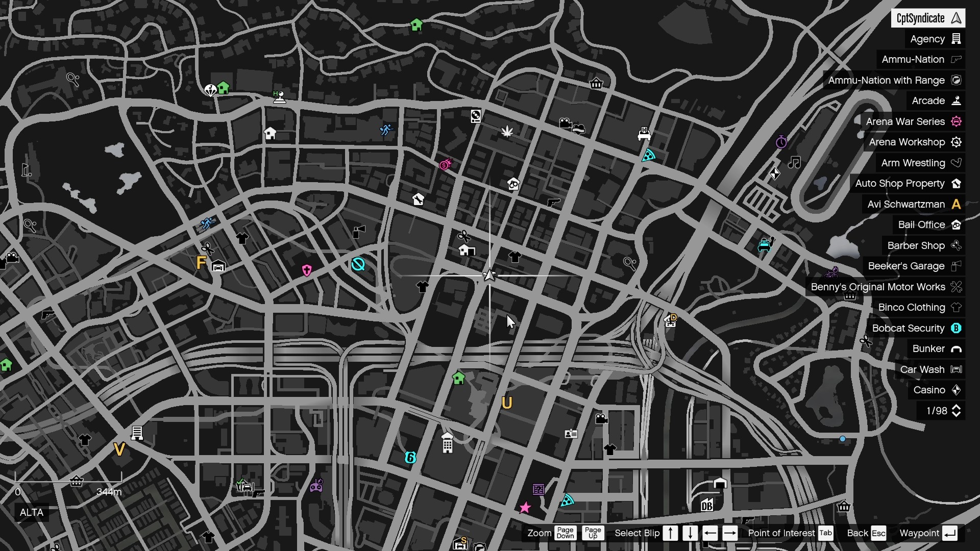 The map shows the location of the lucky clover in Alta.