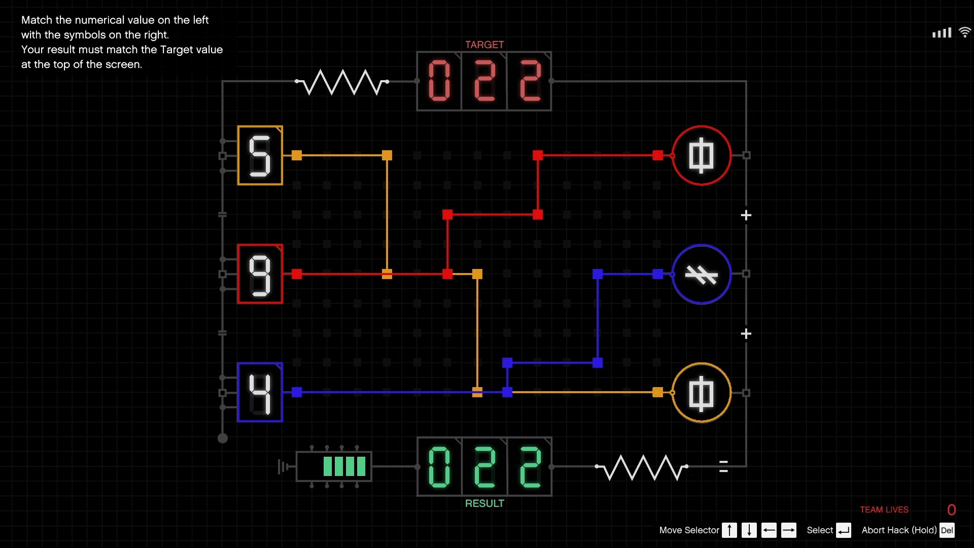 Solved interface. 5 multiplied by 1 is 5, 9 multiplied by 1 is 9, and 4 multiplied by 2 is 8, which brings the total to 22.