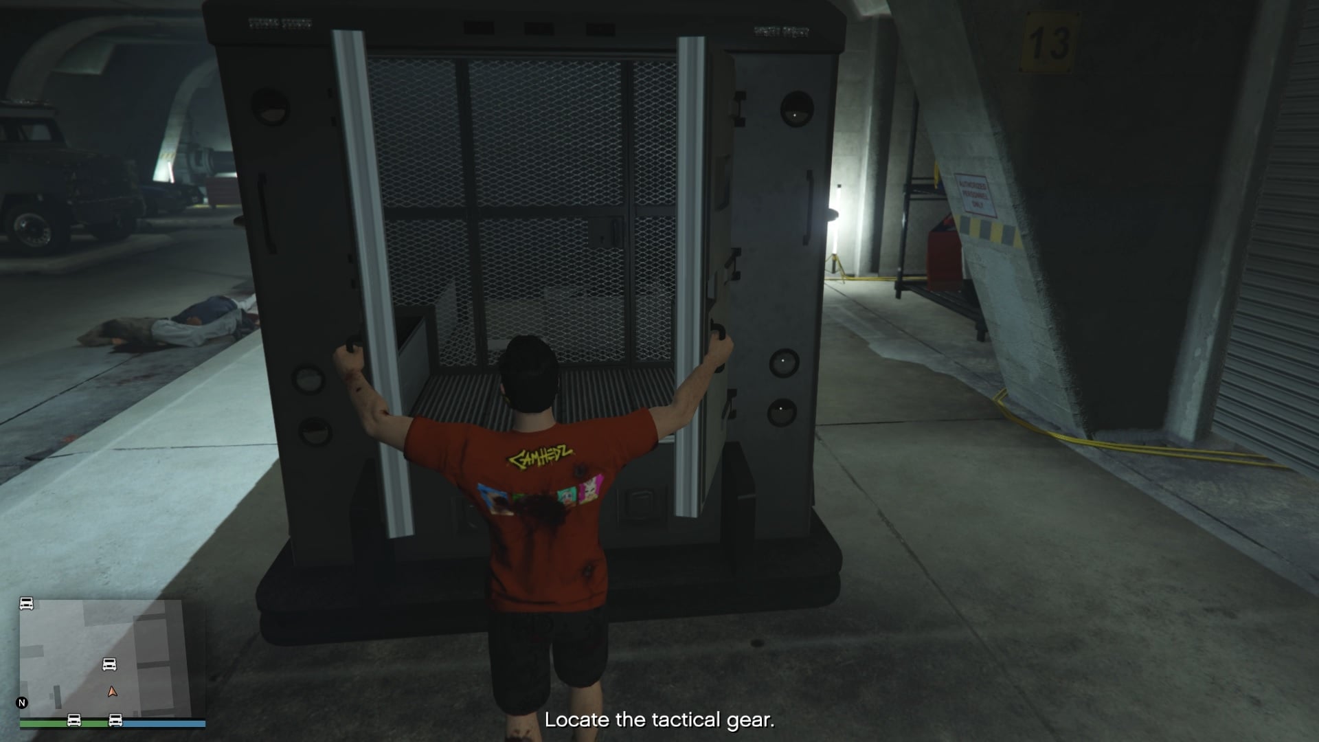 Riot van with tactical gear.