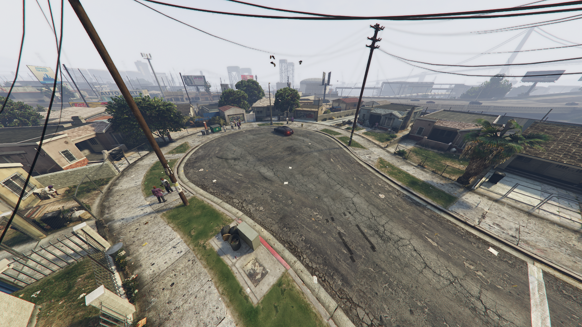 Grove Street Overview as seen in GTA 5.