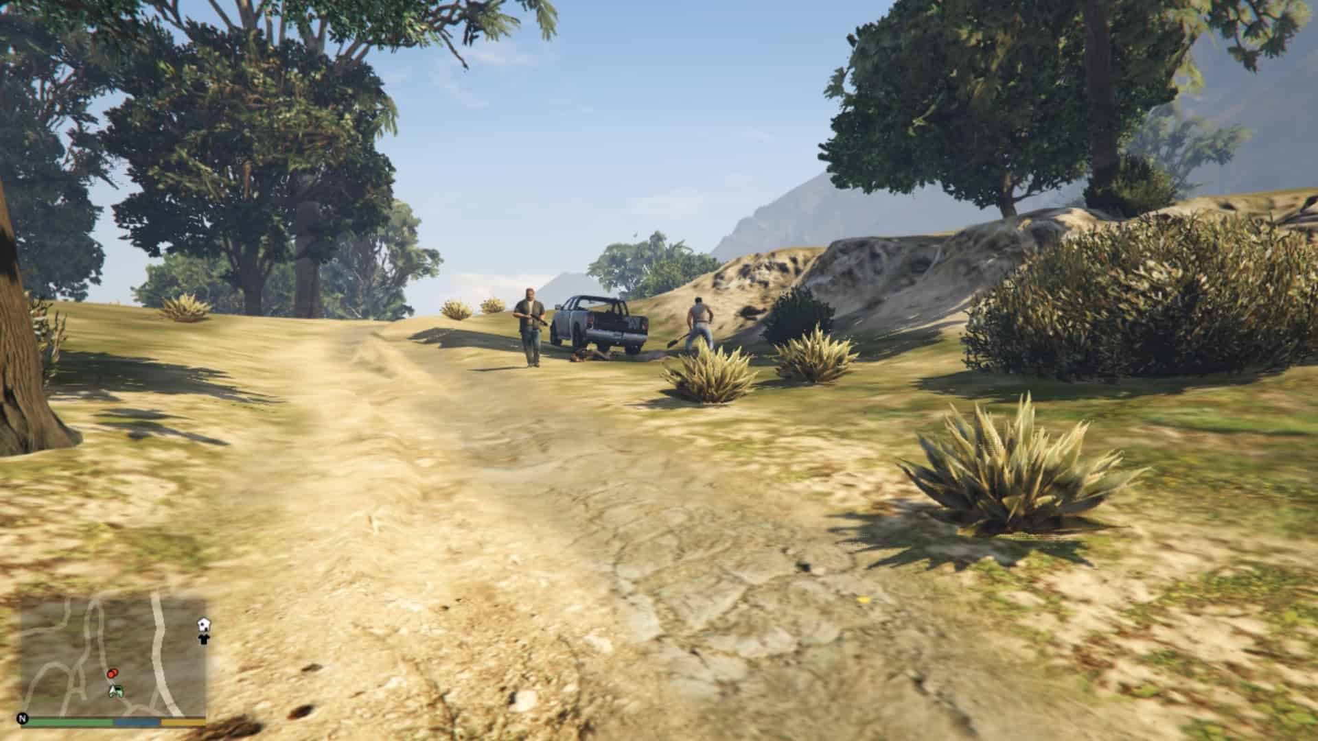 Men digging a grave to bury the lady