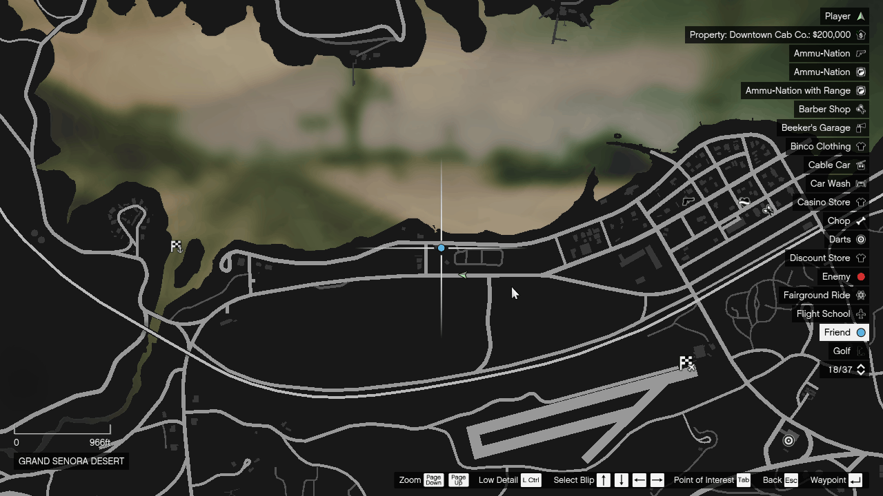 Location near Alamo Sea at Grand Senora Desert