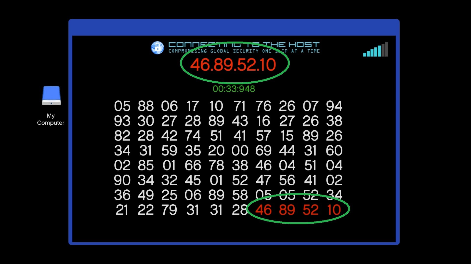 You need to find and select the exact same sequence of numbers shown above.